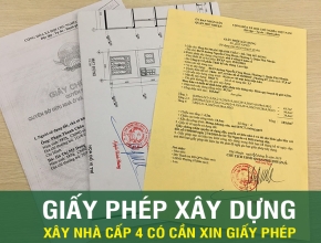 Xây nhà cấp 4 có cần xin phép không?